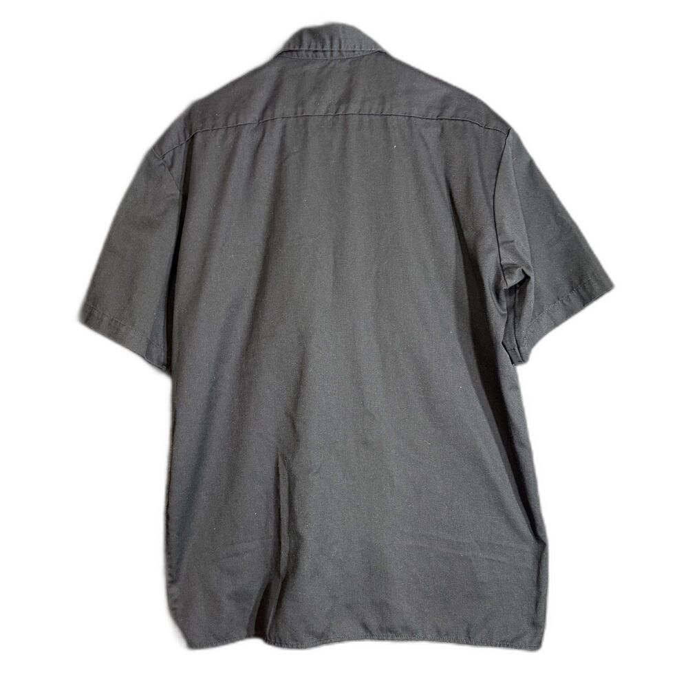 Dickies Mens Size Large Black Work Shirt Utility Uniform Top Buttons Durable - Picture 3 of 11